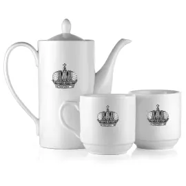 Фарфоровый чайный набор "Корона" на 2 персоны